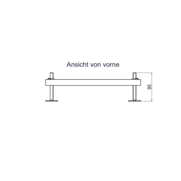 Produktbild UBD 160 210  -  Aufstock-Rahmen aus SVZ inkl. 95mm Nivellierschrauben zu UBD 160 und 210